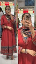 Rambha cotton Anarkali suit