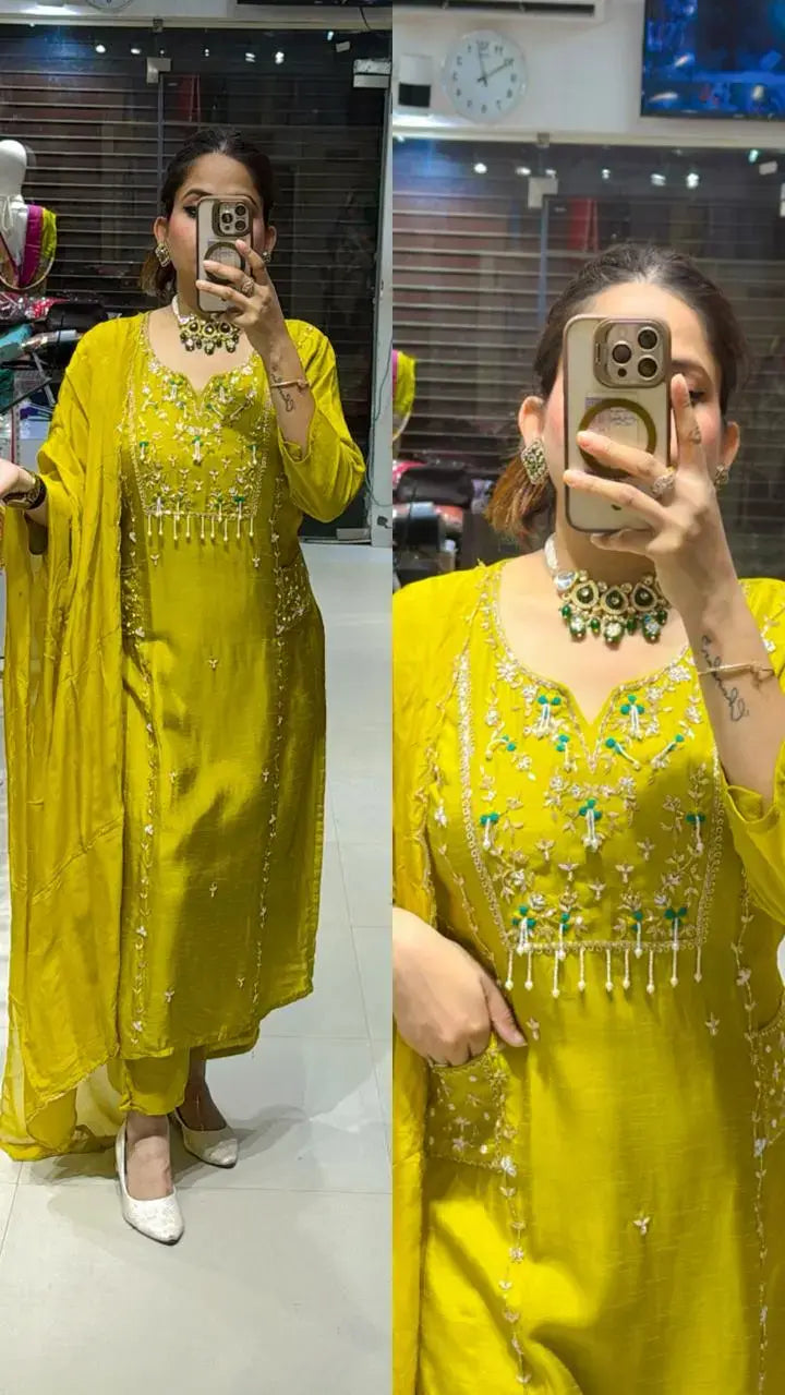 Sahiba yellow suit
