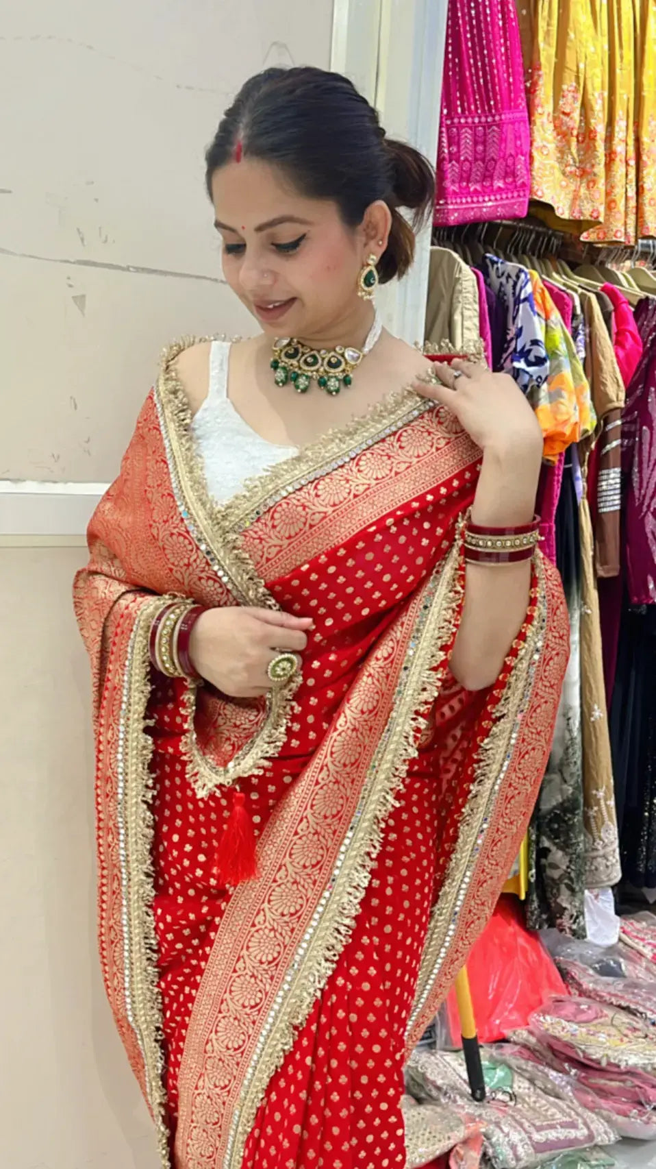 Chunari Georgette saree