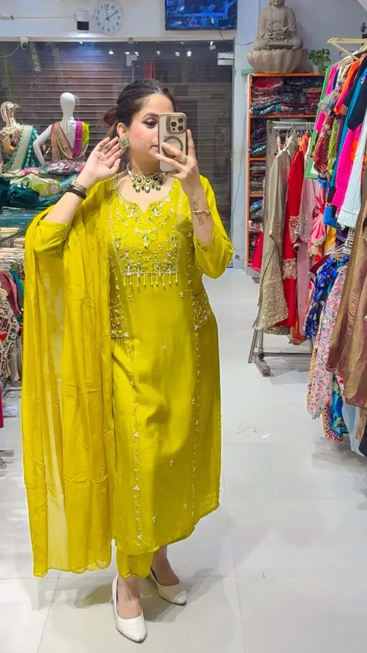 Sahiba yellow suit