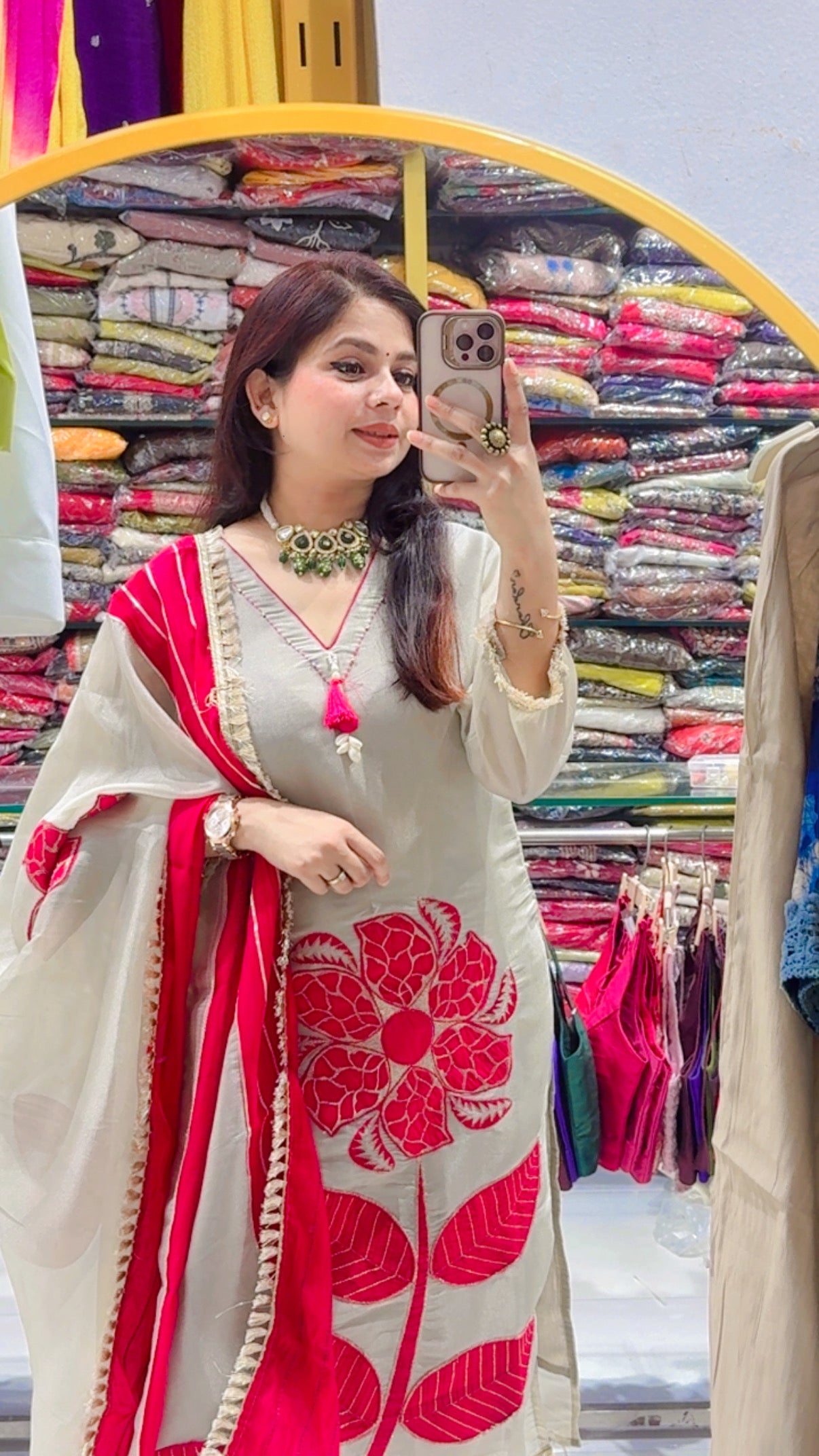 Lata shimmer Suit