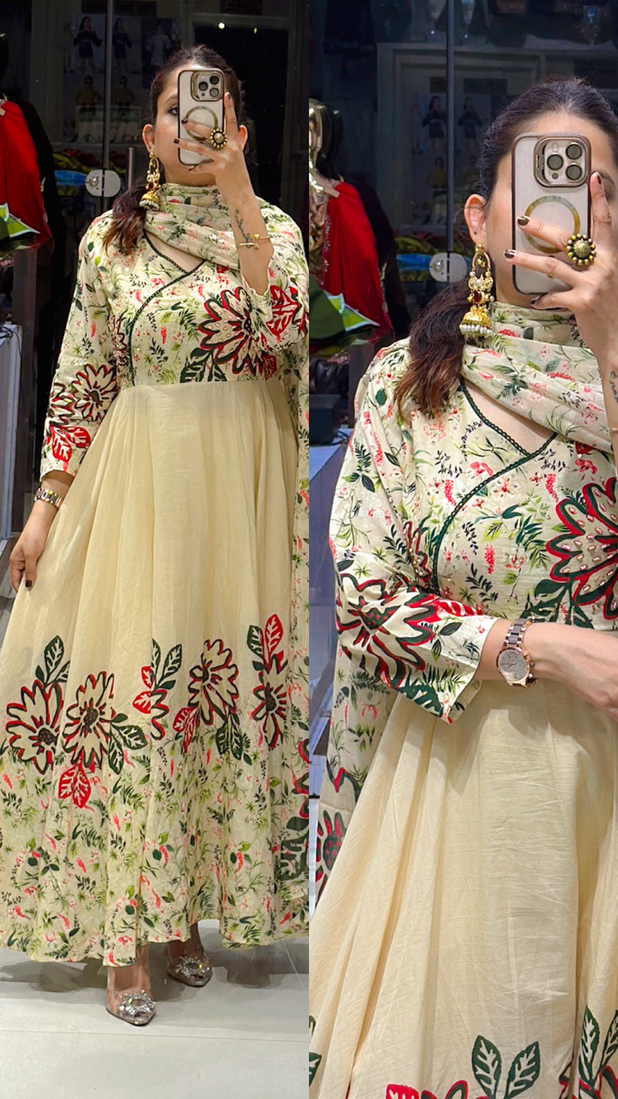 Paro anarkali Suit