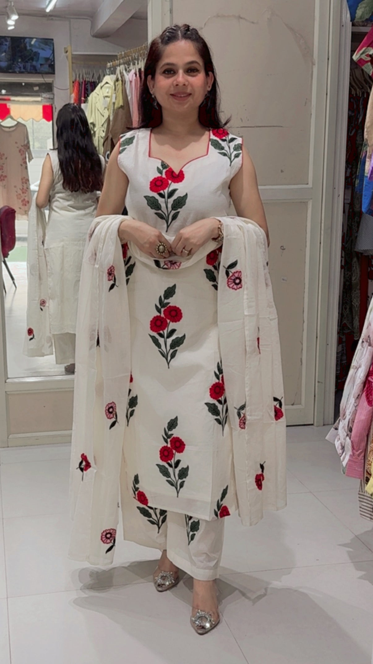 Rose Cotton Suit