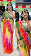 Morani Bandhani Saree