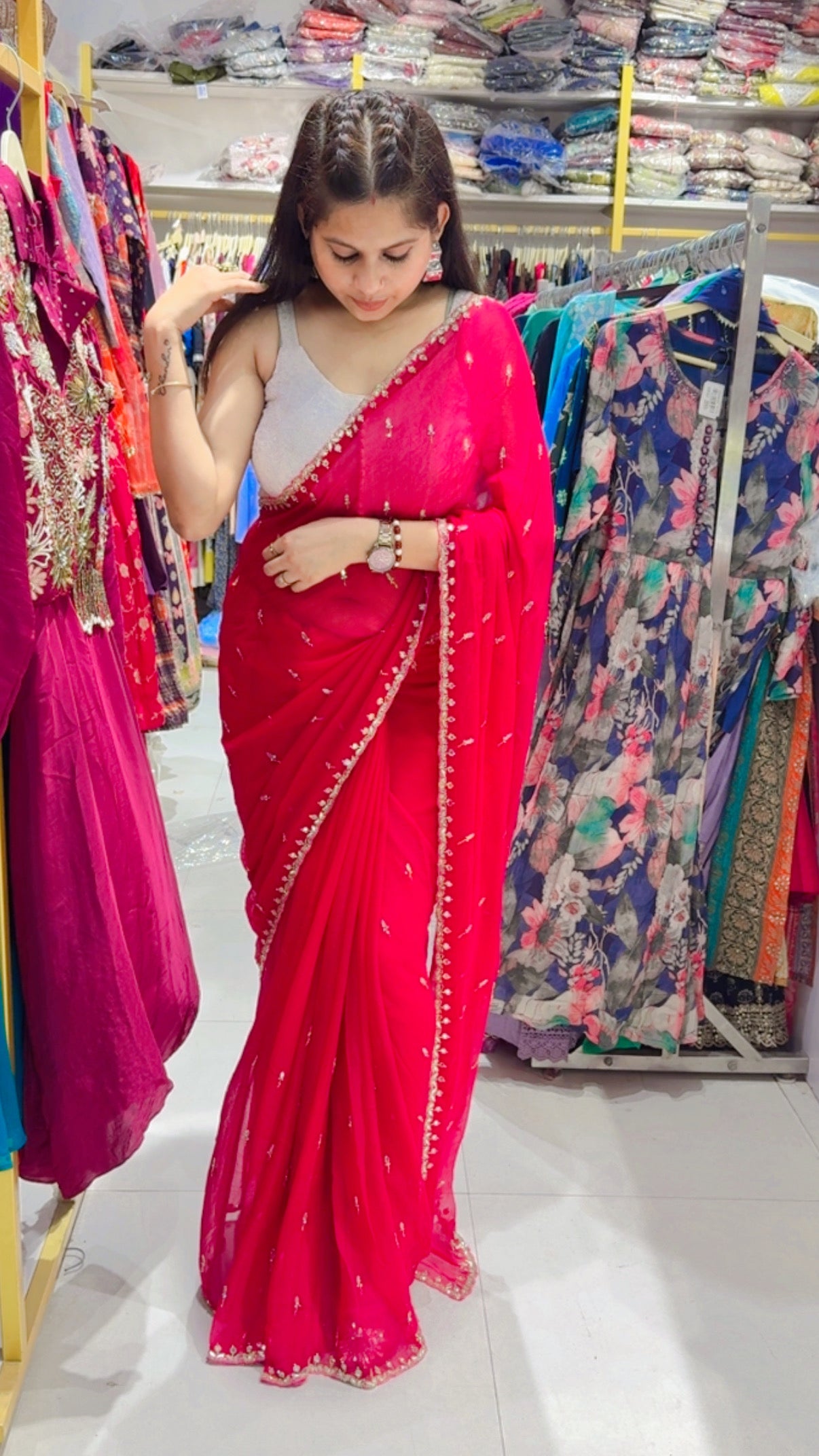 Nazar chiffon Saree
