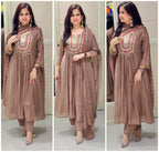 Jhuni mul chanderi suit