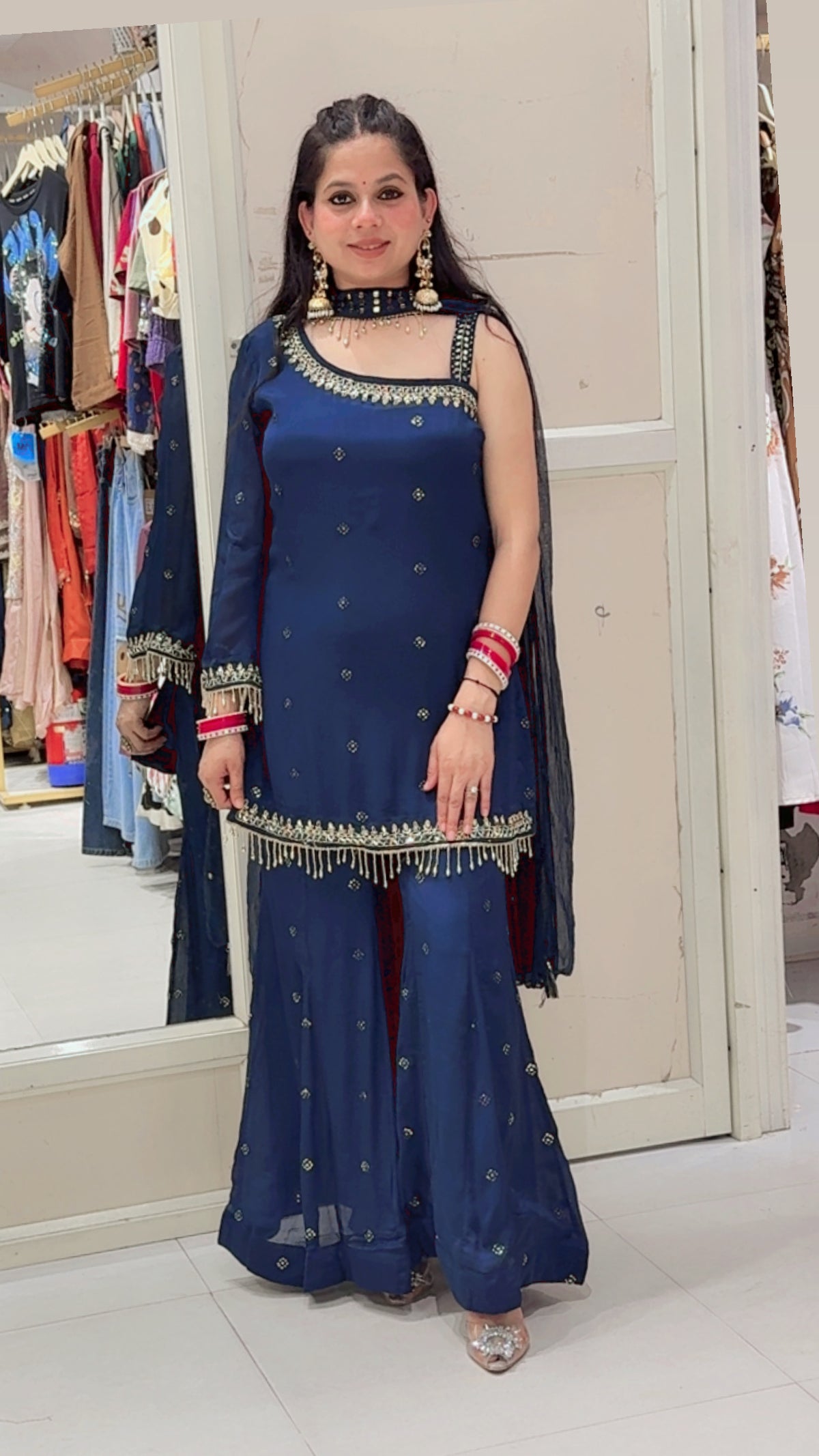 Mayura sharara set - Wardrobe by kanchan