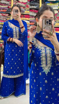 Narangi sharara set