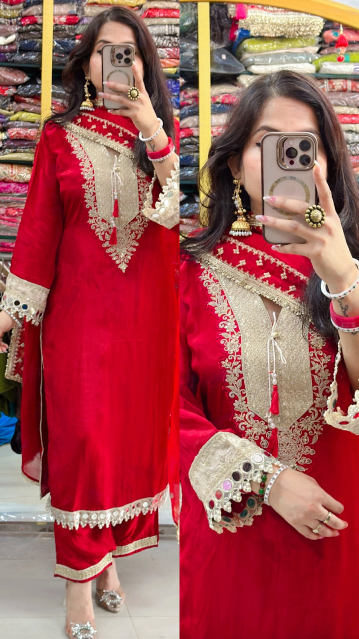Damini crepe suit