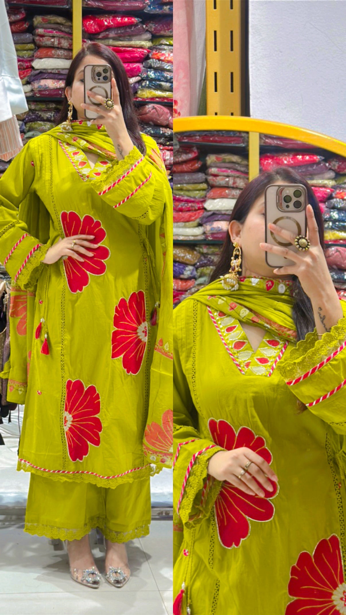 Sunflower cotton suit