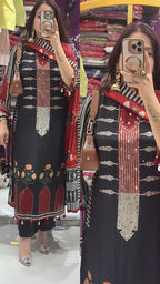 Fiza black crepe Suit