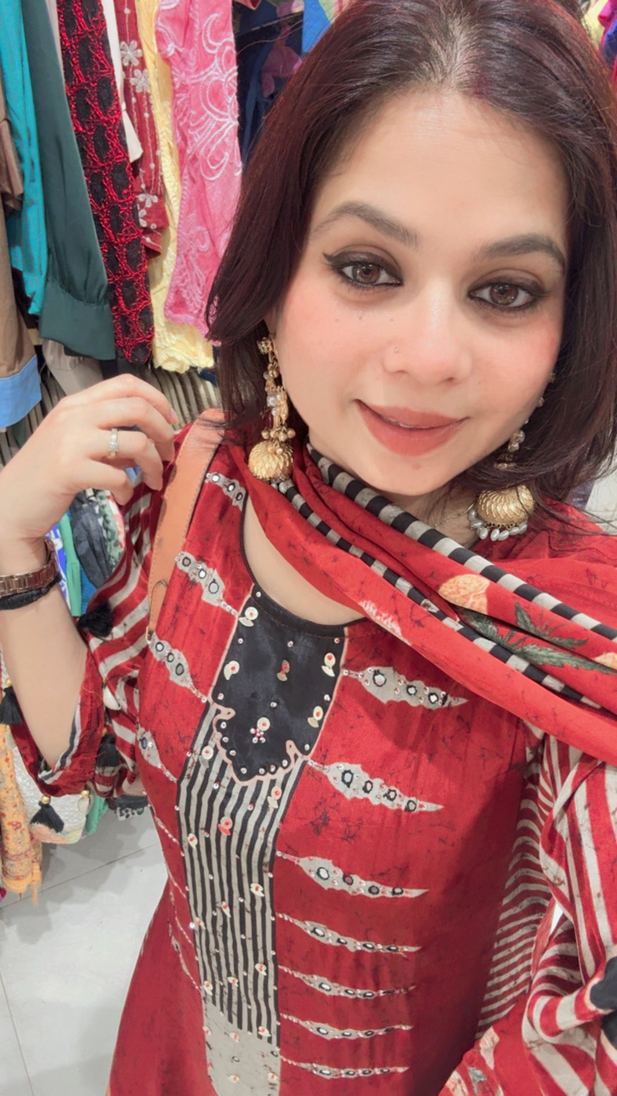 Fiza maroon suit
