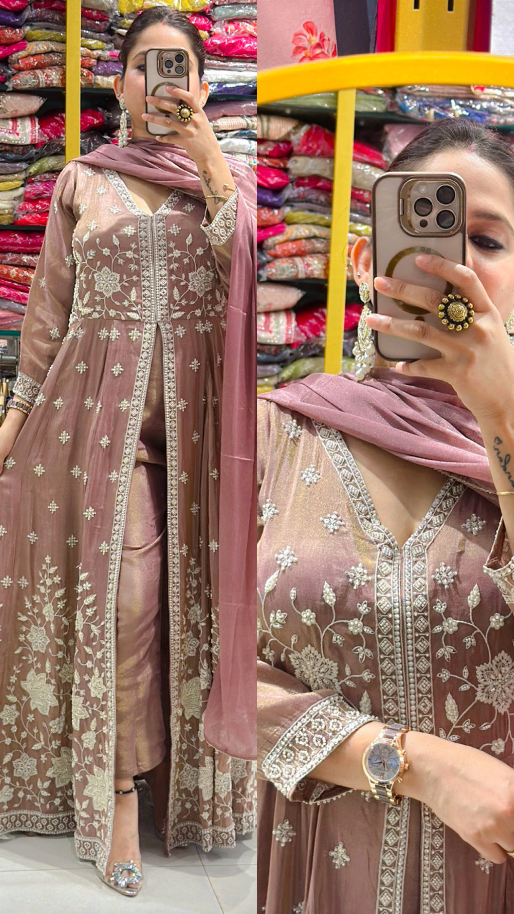 Kiara front open Anarkali