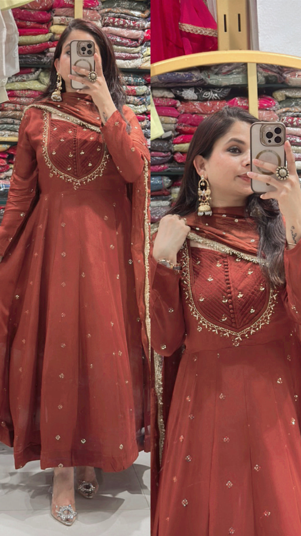 Romika anarkali Suit