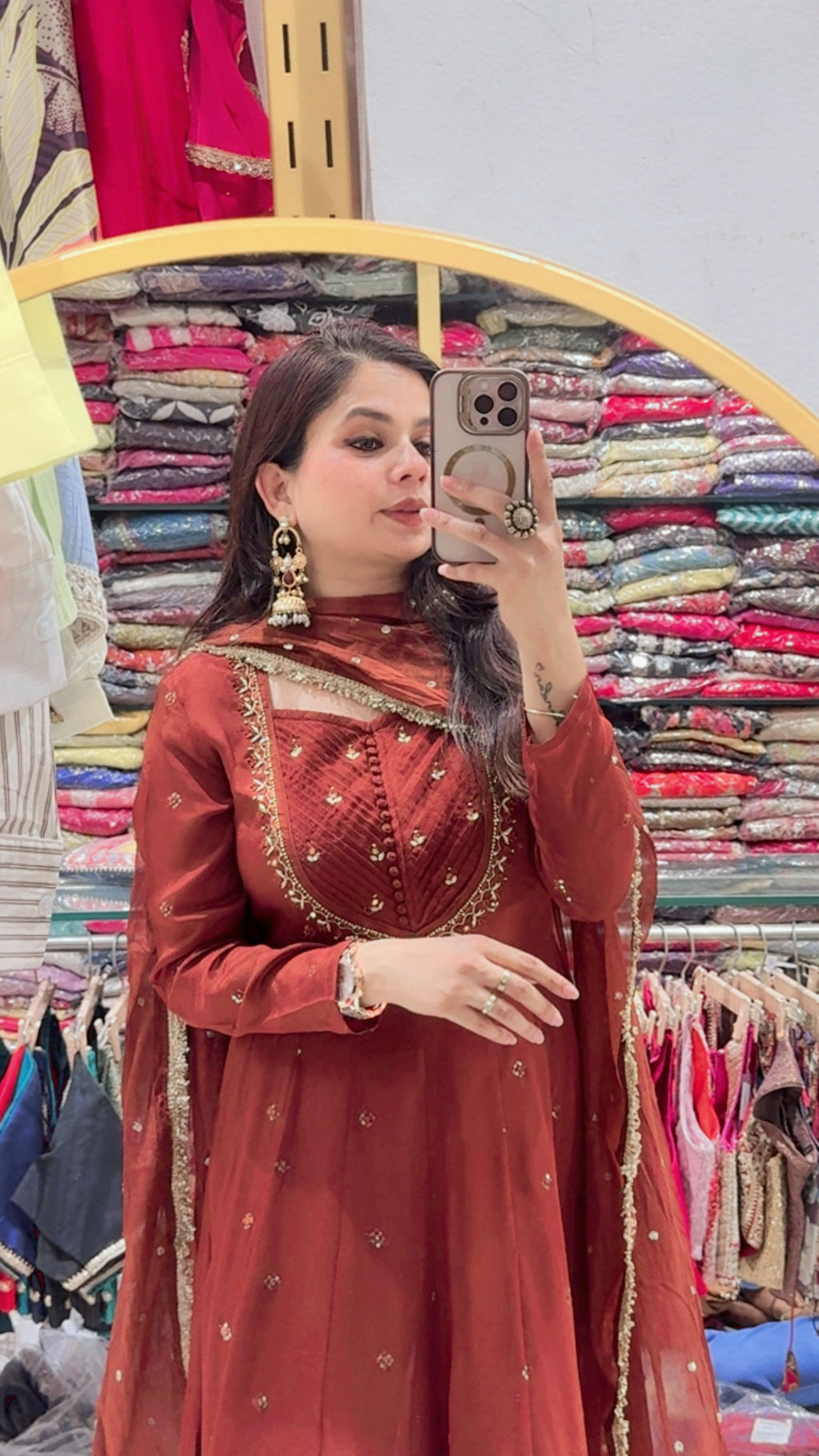 Romika anarkali Suit