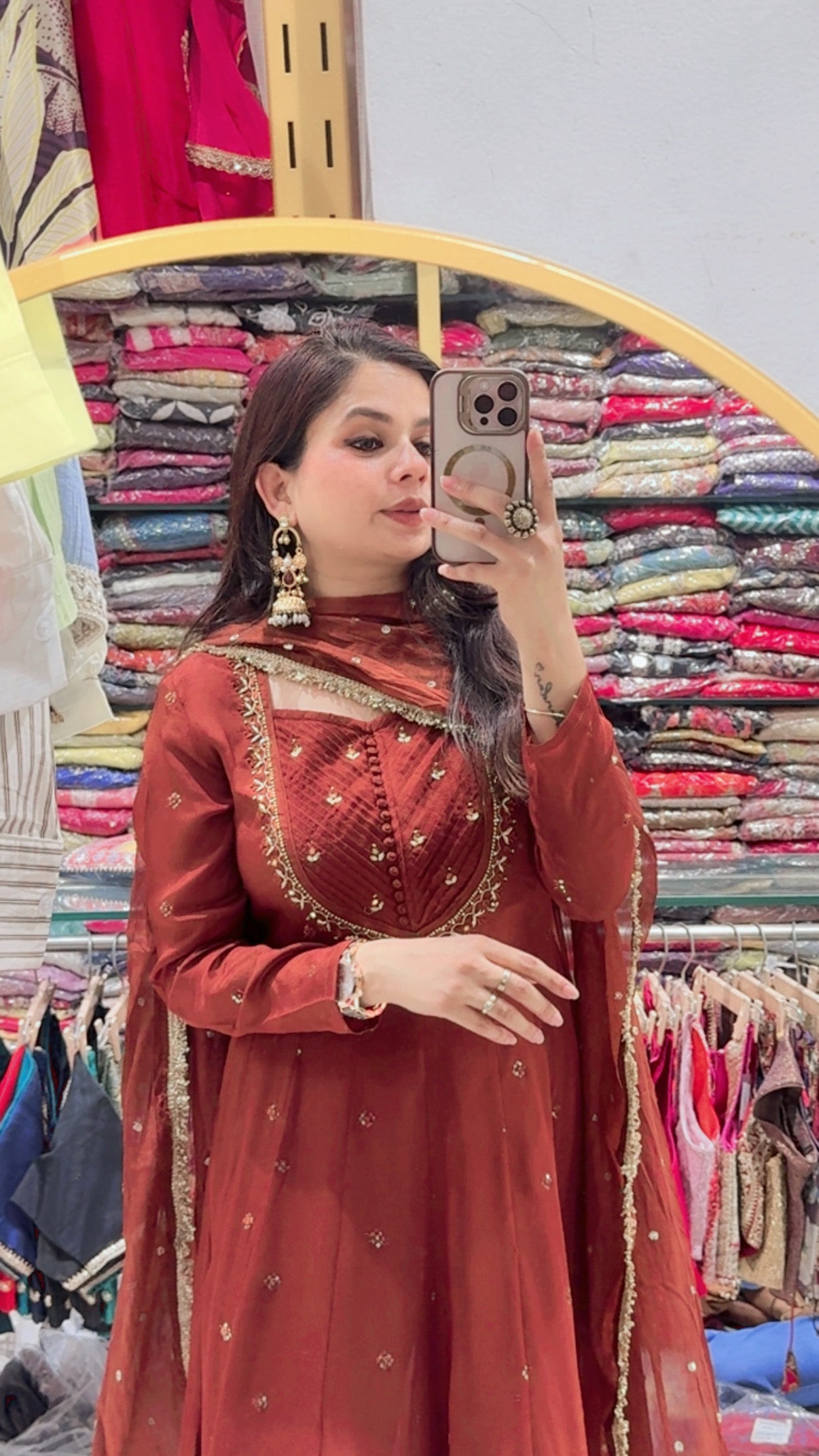 Romika anarkali Suit