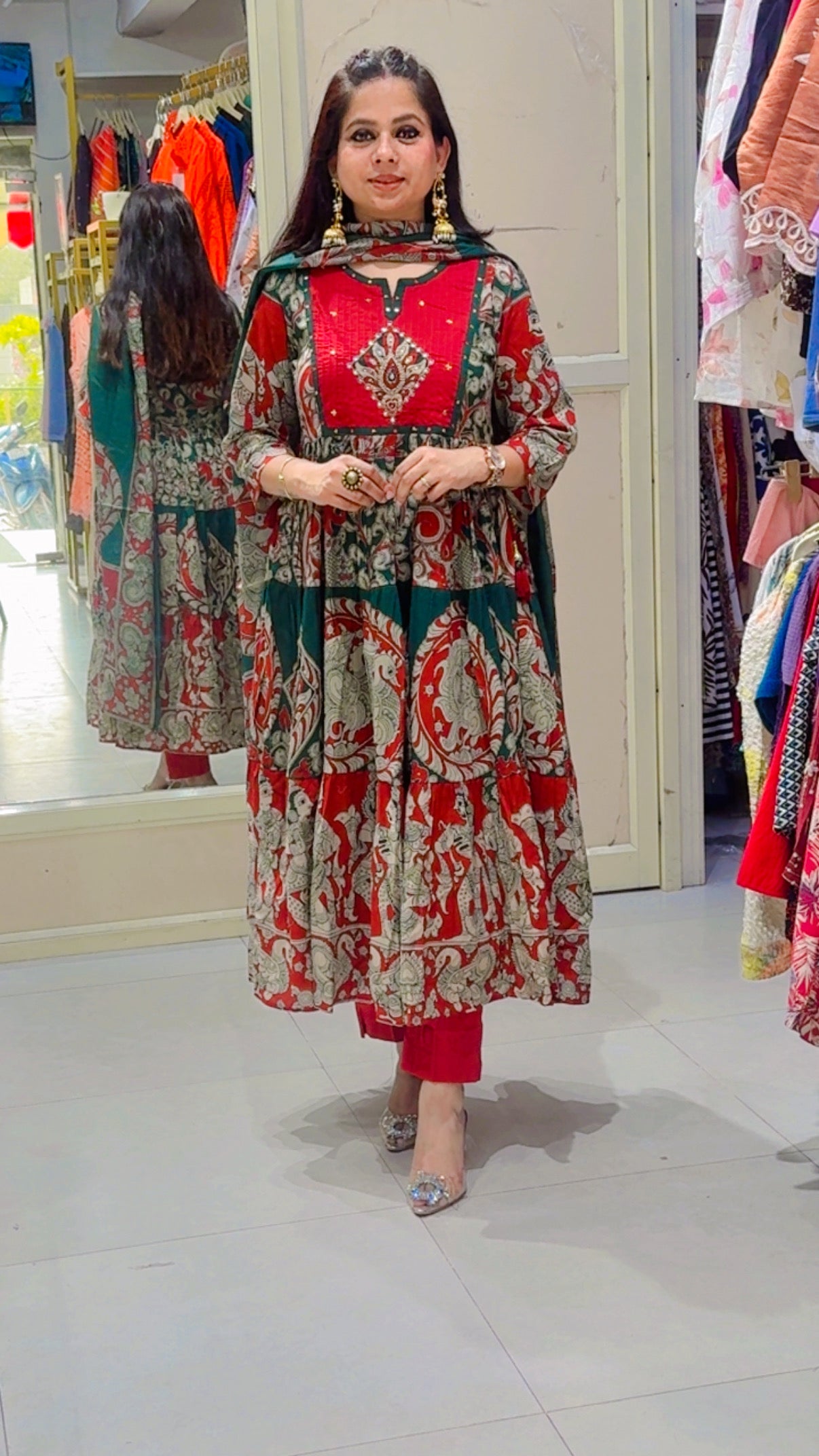 Kalamkari Anarkali Suit
