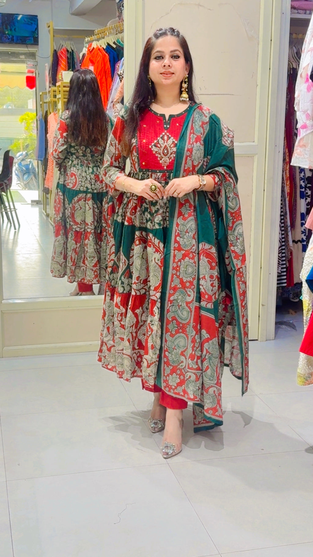 Kalamkari Anarkali Suit