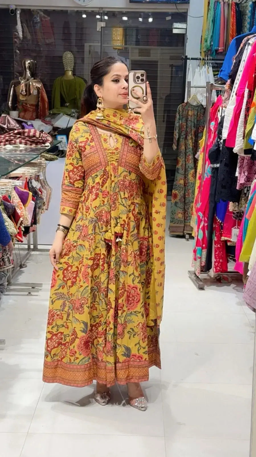 Mohini yellow anarkali