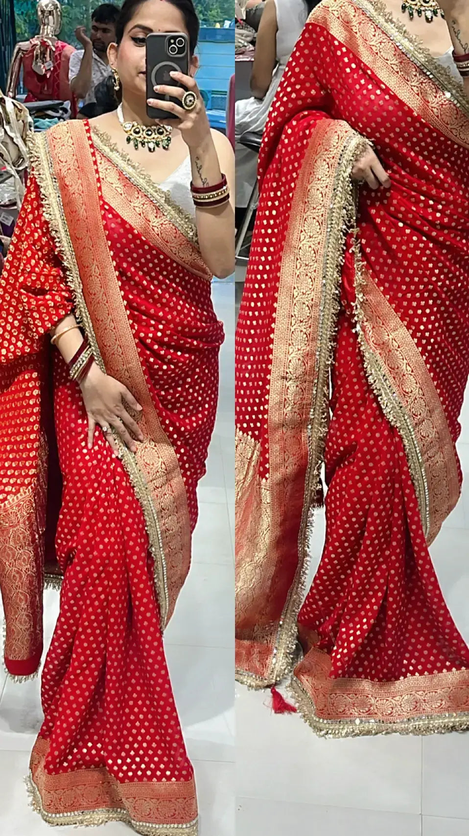 Chunari Georgette saree