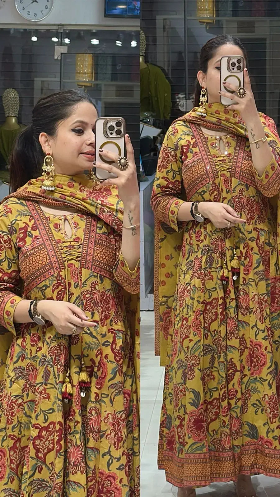 Mohini yellow anarkali
