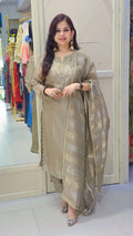 Radha shimmer suit