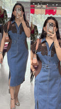 Naina denim dress