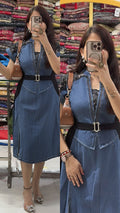 Denim dress