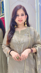 Radha shimmer suit