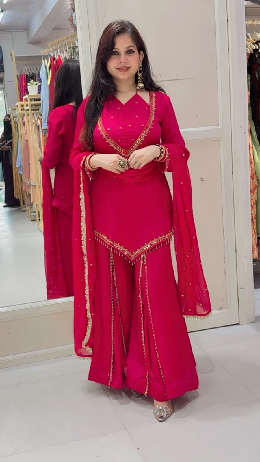 Sitara pink sharara set