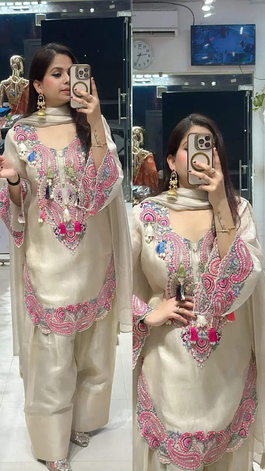 Lisha Farshi suit