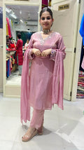 Rabia shimmer suit set