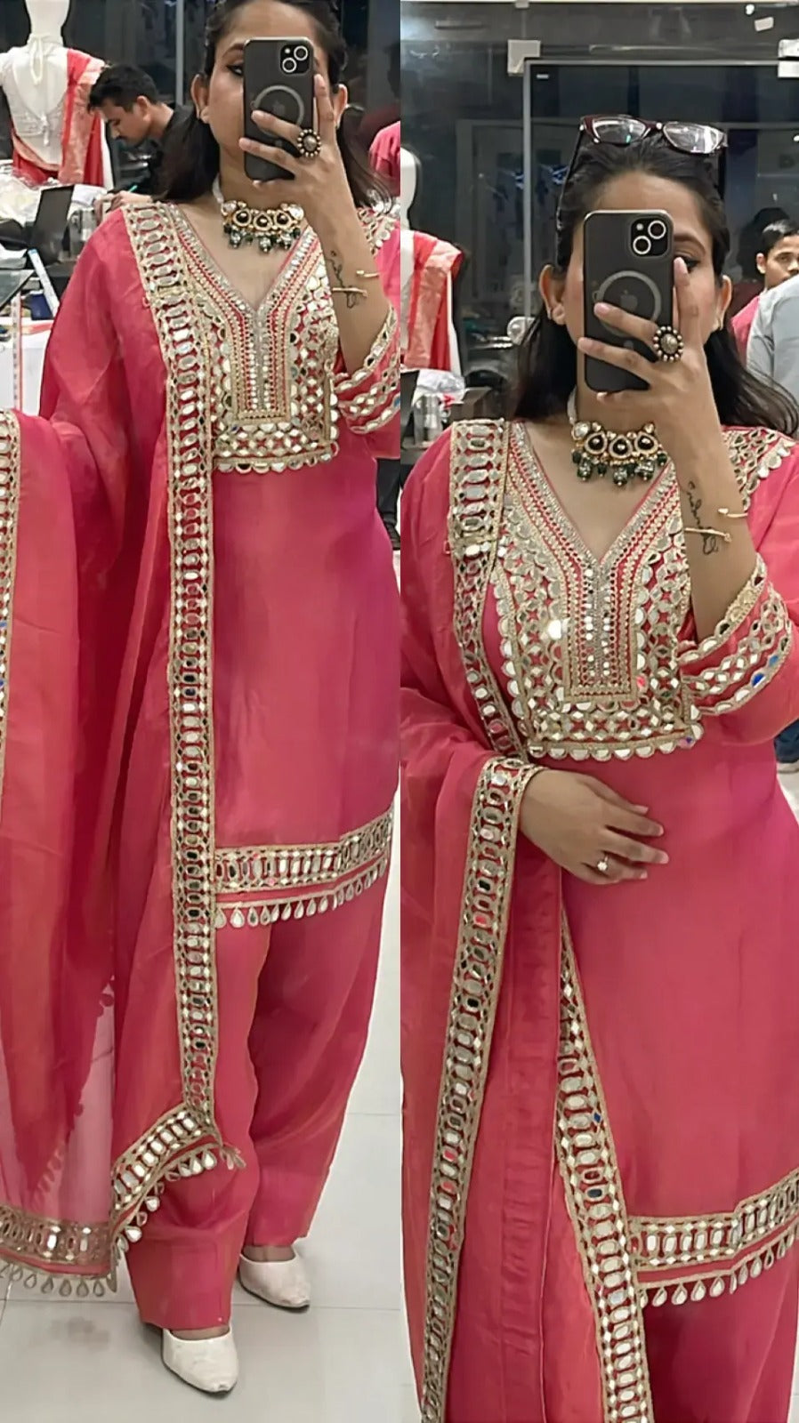 Bindia farsi salwar suit set