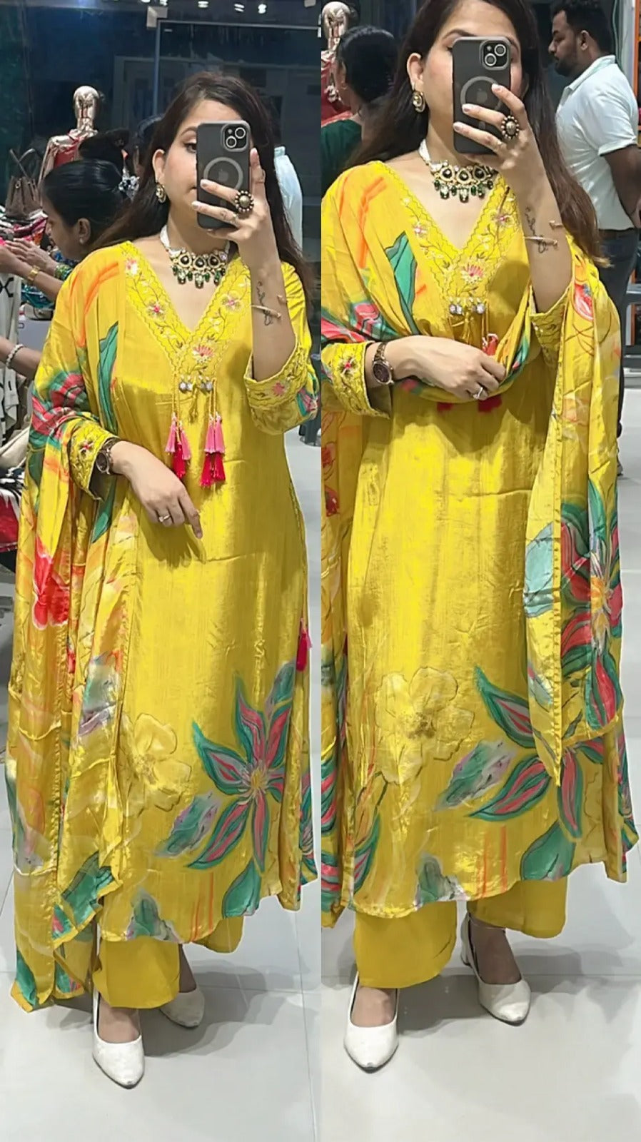 Riza crepe  suit set