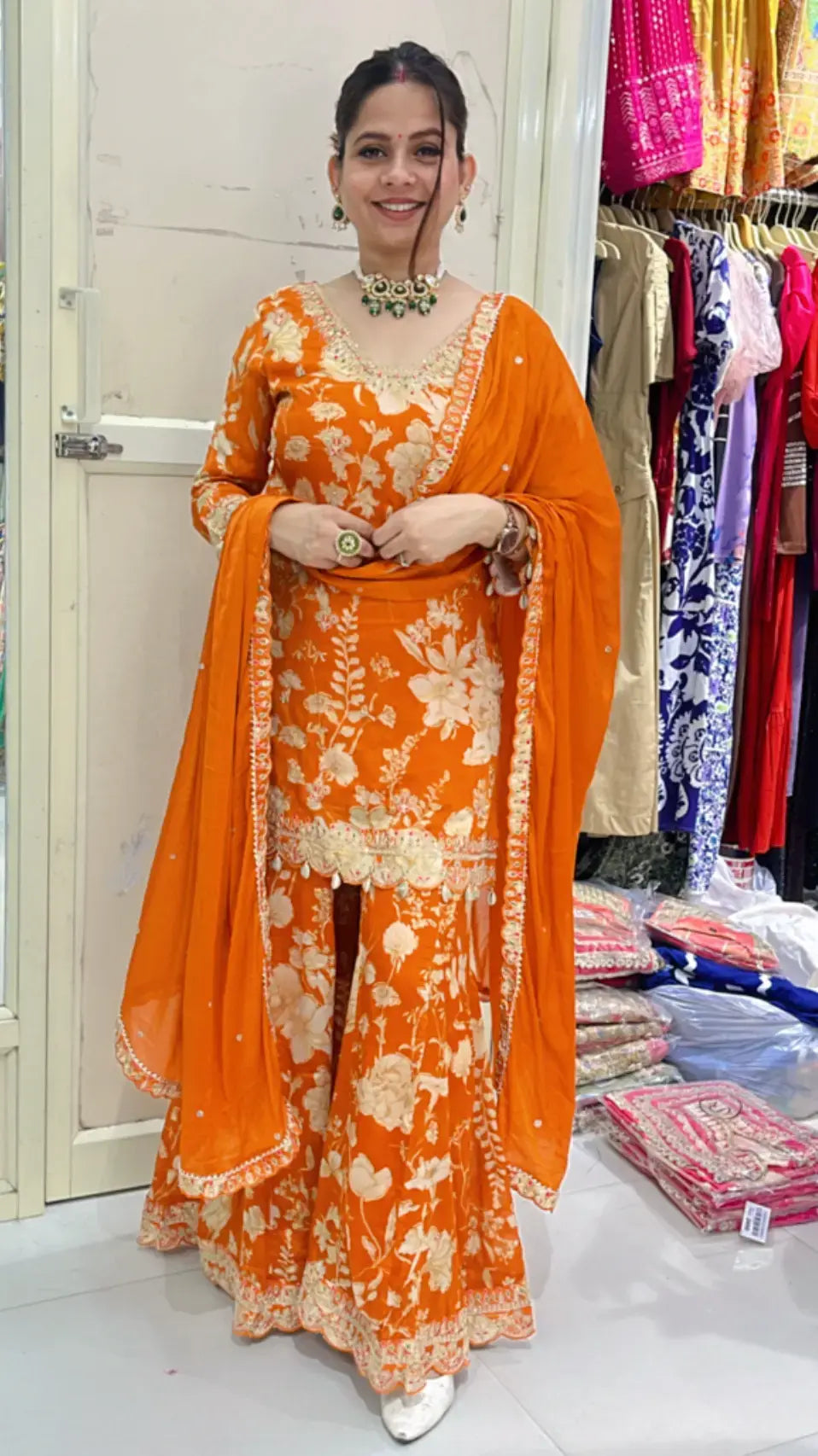 Madhur sharara set