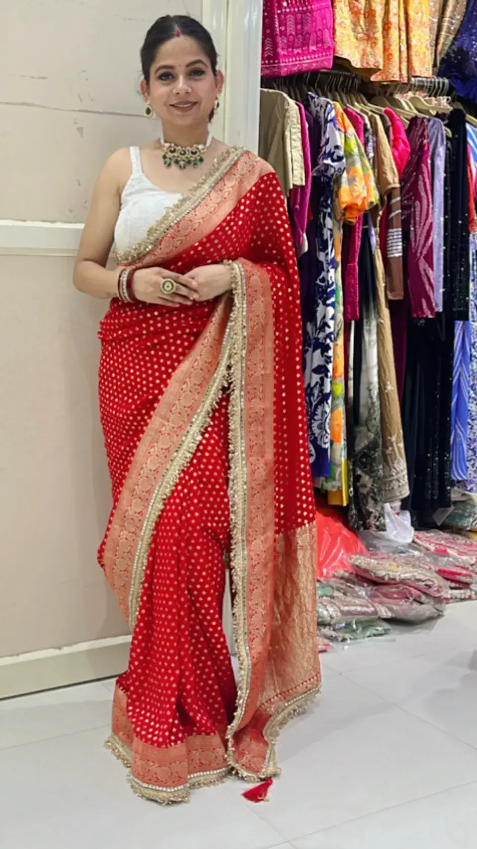 Chunari Georgette saree