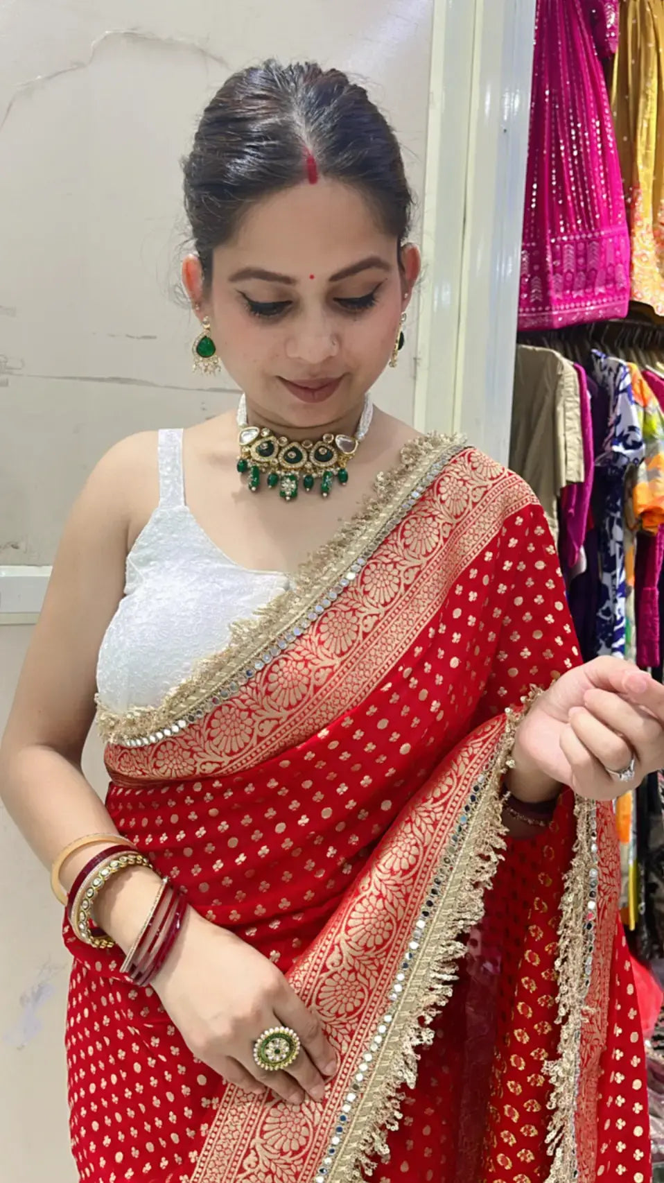 Chunari Georgette saree