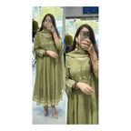Mahira Green Anarkali