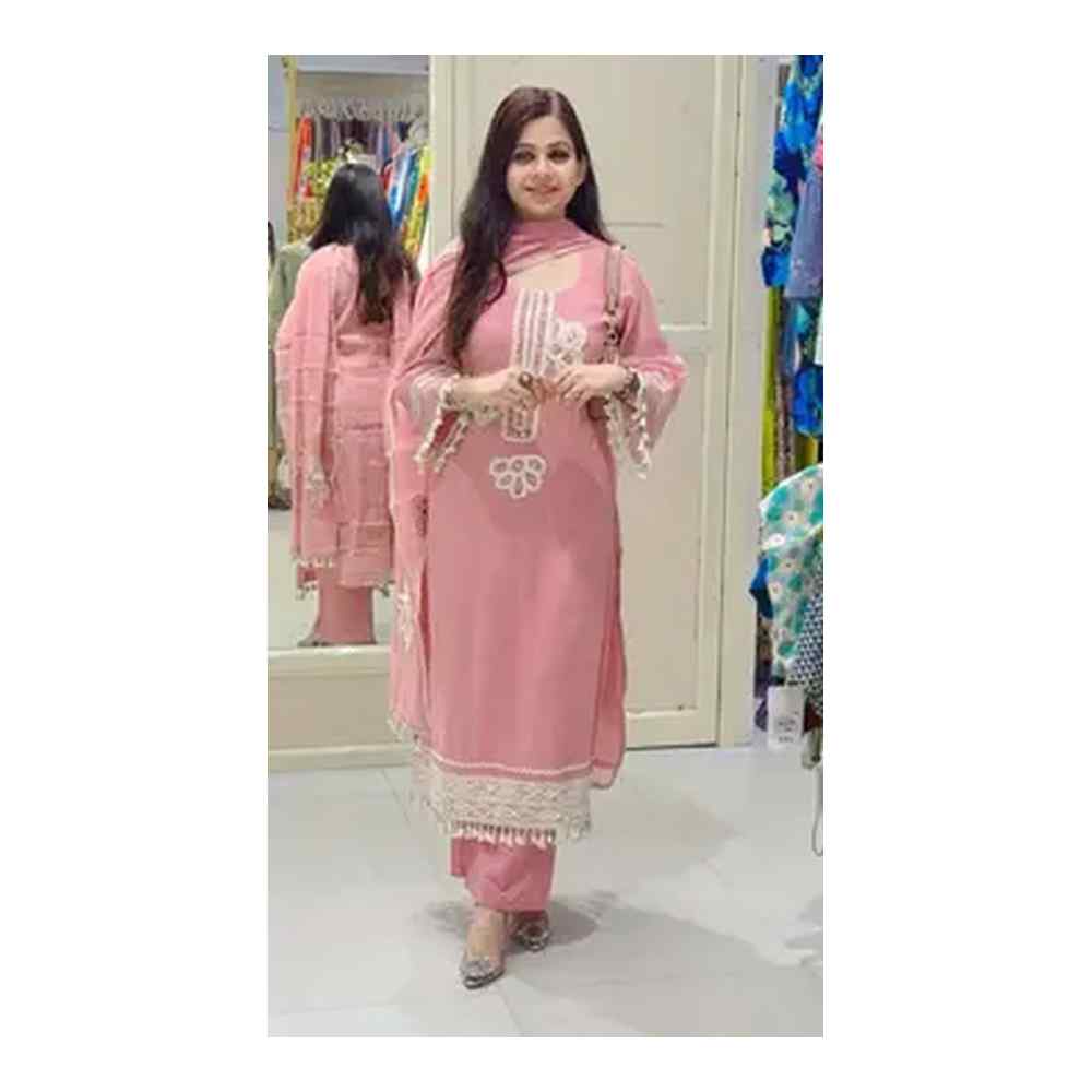 Rajdhani pink suit